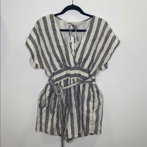American Eagle Striped Romper